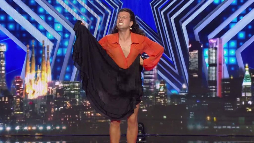 AIbert Infante, al final de su actuación en Got Talent