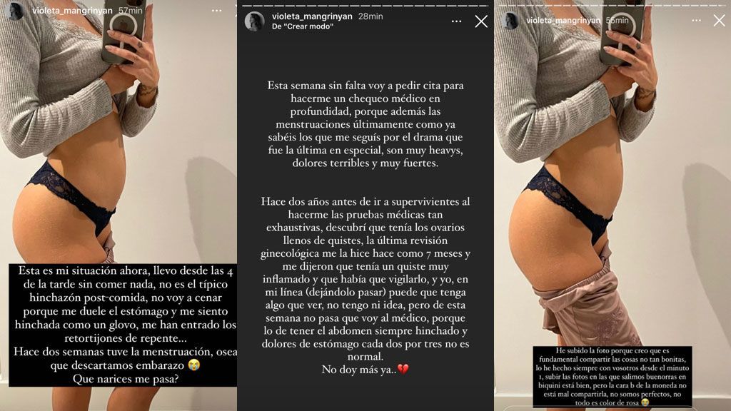 Violeta Mangriñán se sincera sobre su estado de salud y aclara si está  embarazada - Supervivientes