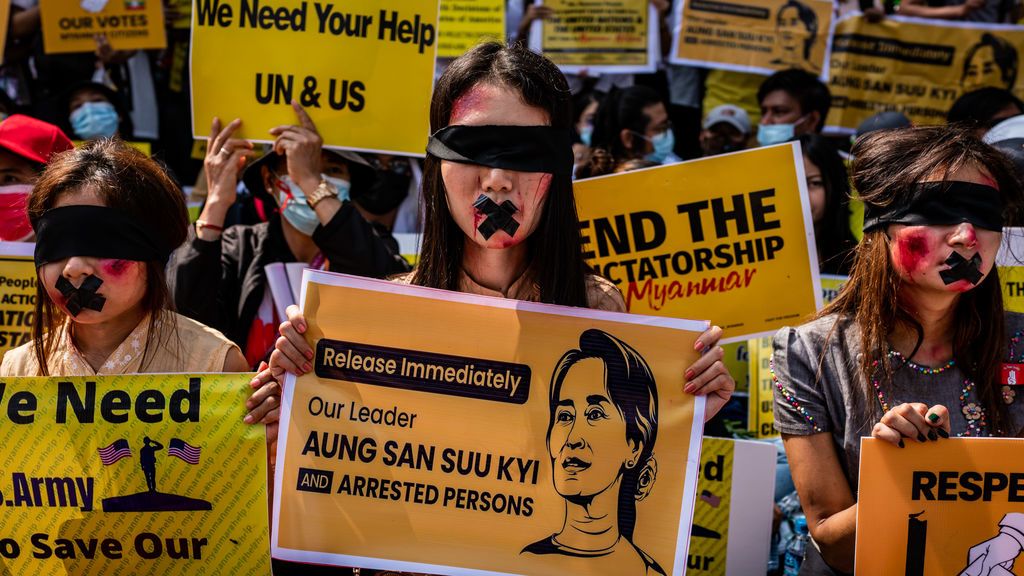 Protestas contra el golpe militar en Birmania: ¿Dónde está Aung San Suu Kyi?
