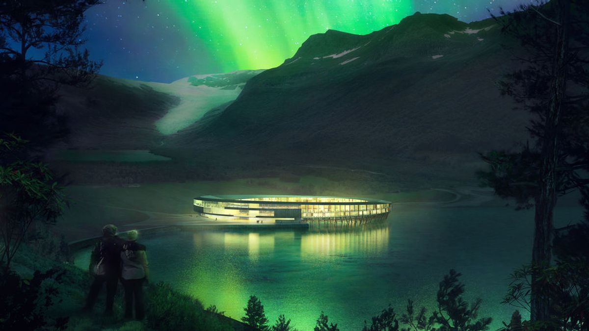Sostenible y con vistas a un glaciar ártico: así será el ambicioso hotel que se abrirá en Noruega en 2022