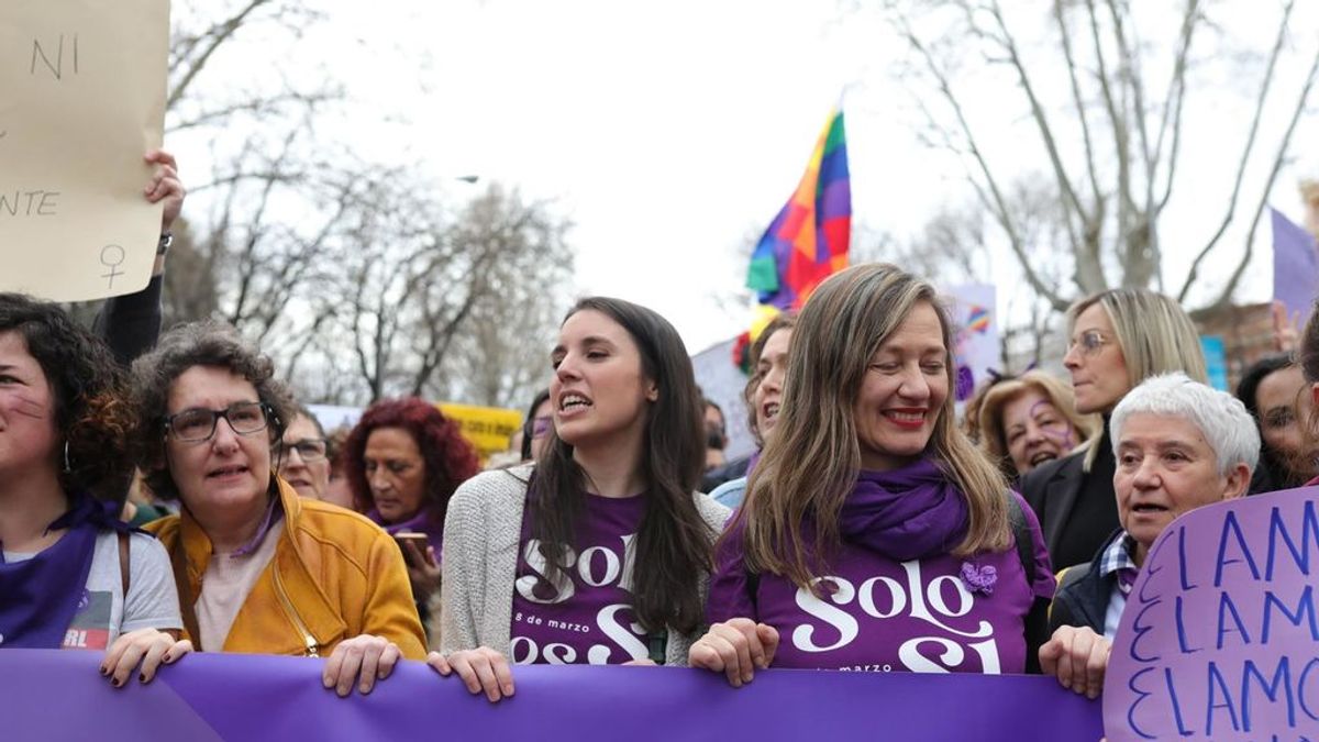 Irene Montero confirma que "no asistirá a las manifestaciones del 8M" aunque cumplan las medidas sanitarias Irene Montero confirma que "no asistirá a las manifestaciones del 8M" aunque cumplan las medidas sanitarias