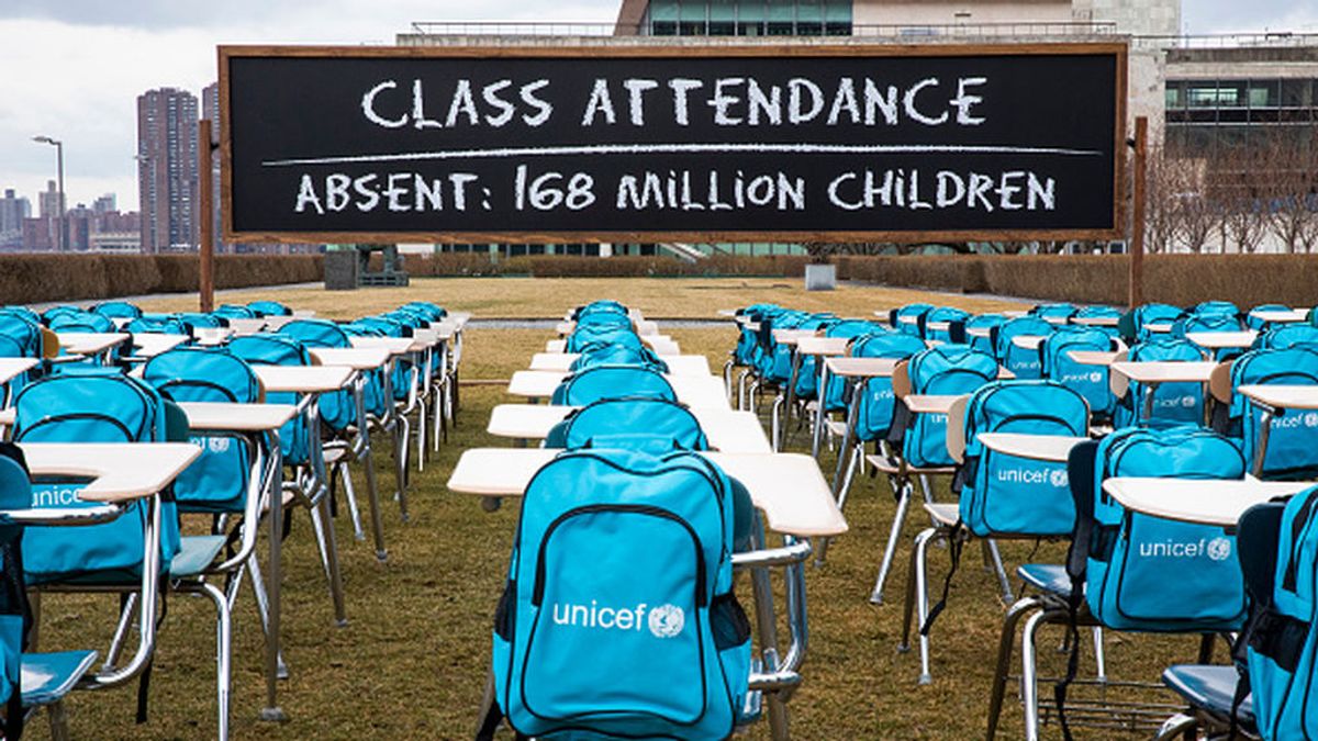 168 millones de niños del mundo llevan casi un año con sus colegios completamente cerrados según UNICEF 168 millones de niños del mundo llevan casi un año con sus colegios completamente cerrados según UNICEF
