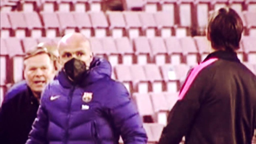 El pique de Koeman y Lopetegui tras el gol del empate de Piqué: "Me cago en la hostia"