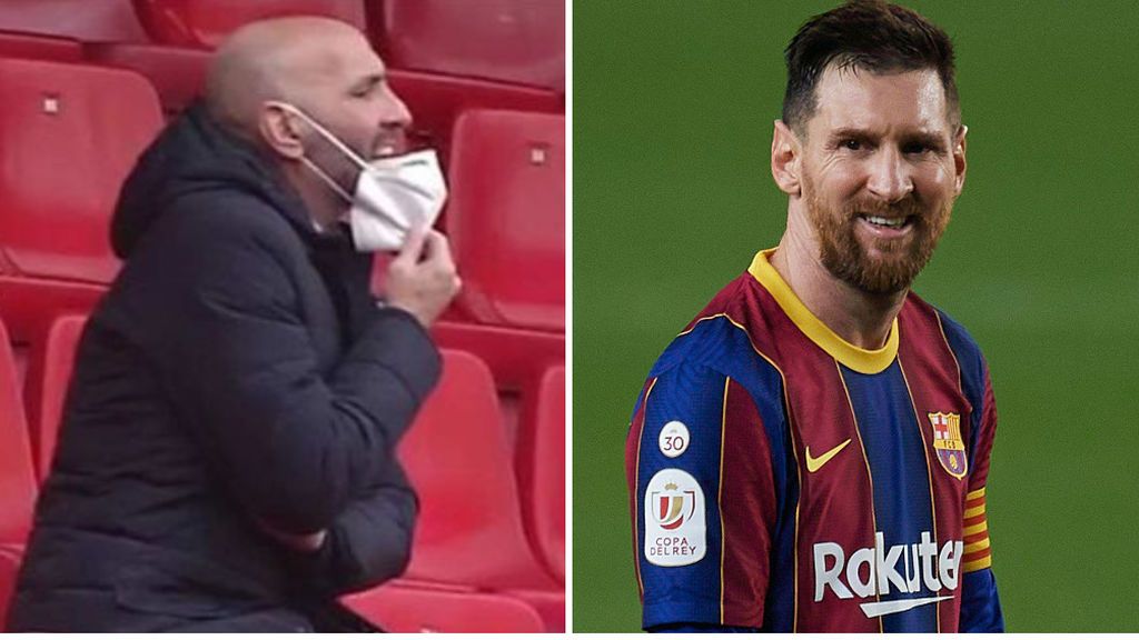 El 'zaska' de Messi a Monchi en el túnel de vestuario del Camp Nou: "Os vais calentitos a casa"