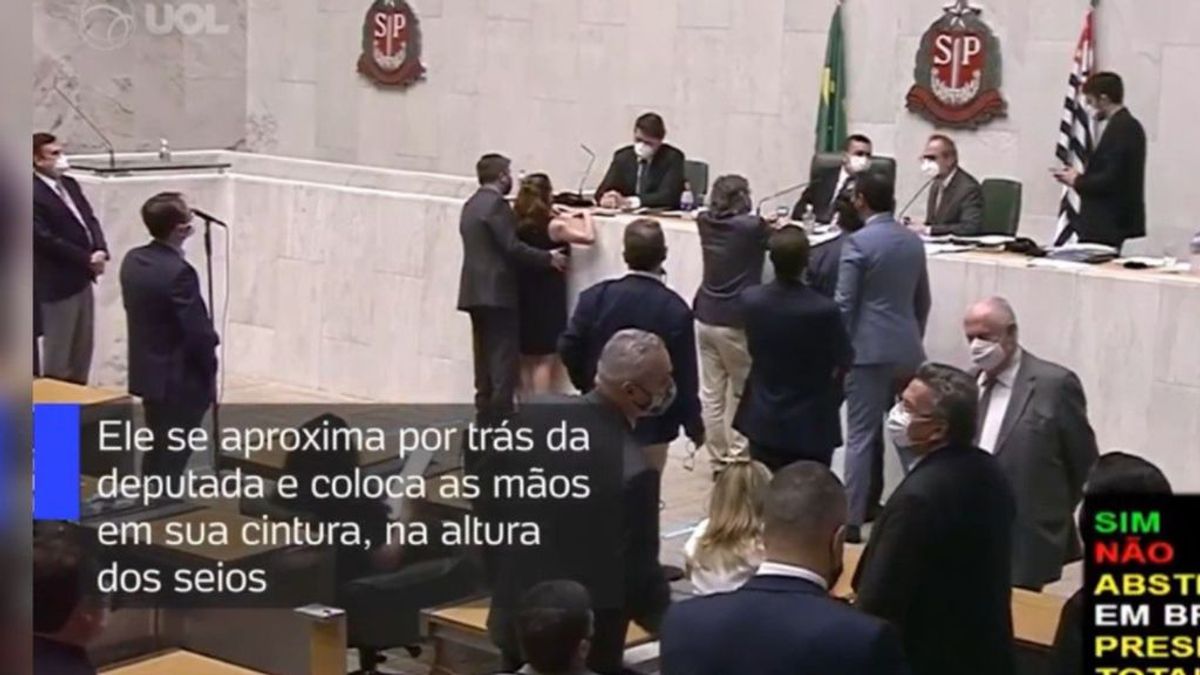 Suspendido por toquetear sin consentimiento a una diputada en plena sesión de la Asamblea de Sao Paulo