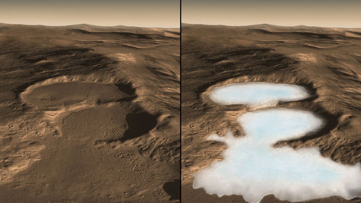 Marte no siempre fue seco y polvoriento: hallan evidencia de 20 edades de hielo en el Planeta Rojo