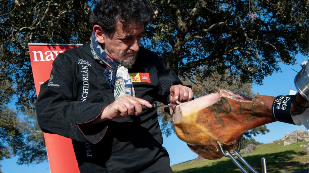 Florencio Sanchidrián, el mejor cortador de jamones del mundo