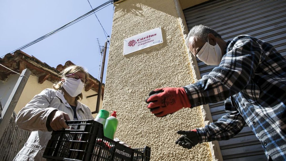 Cáritas estima que un tercio de las personas que acuden a sus instalaciones no lo hacía antes de la pandemia Cáritas estima que un tercio de las personas que acuden a sus instalaciones no lo hacía antes de la pandemia