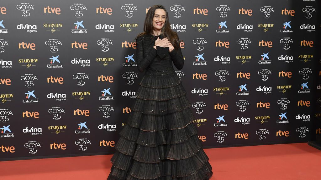 Alejandra Molina en la alfombra roja de los Premios Goya 2021