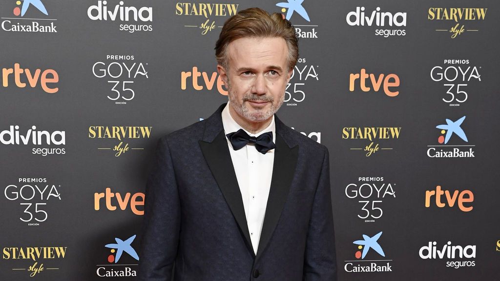 Tristán Ulloa en la alfombra roja de los Premios Goya 2021