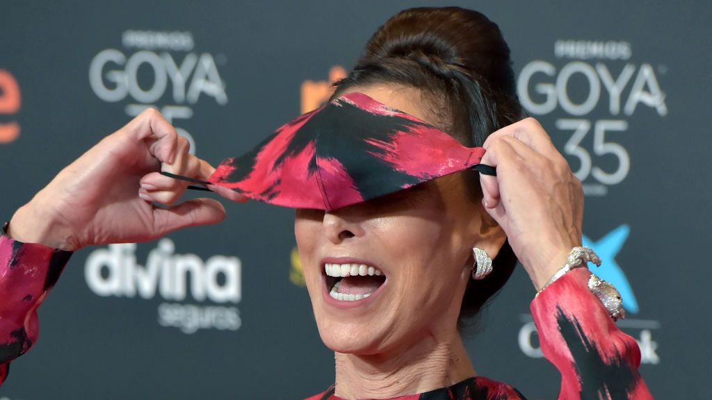 María Barranco en la alfombra roja de los Premios Goya 2021