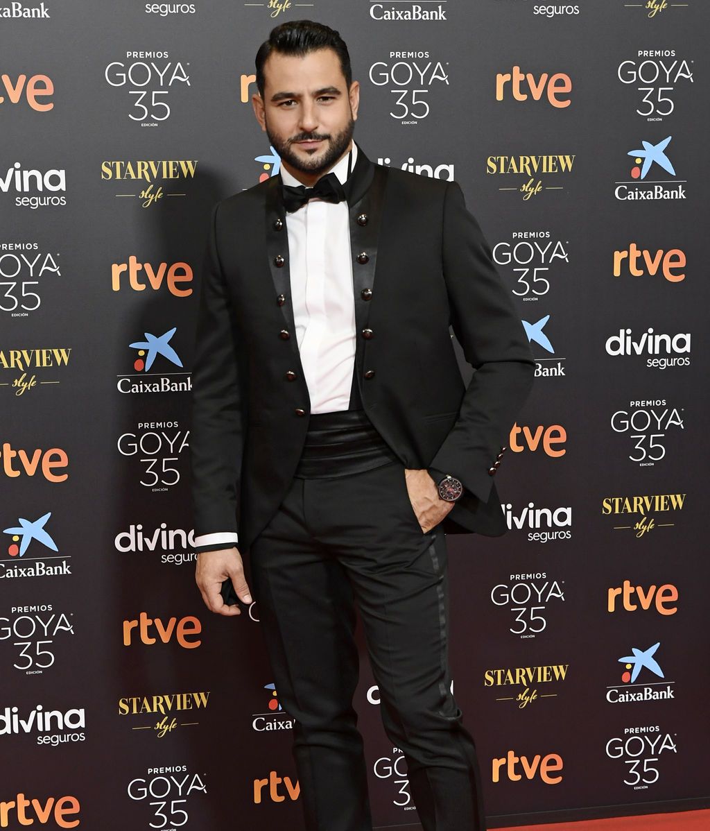 Antonio Velázquez en la alfombra roja de los Premios Goya 2021