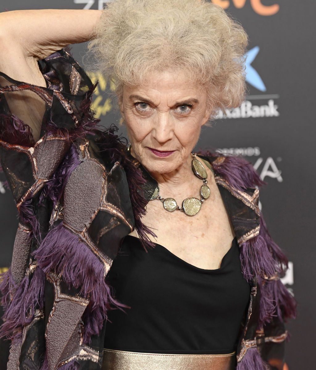 Marisa Paredes en la alfombra roja de los Premios Goya 2021
