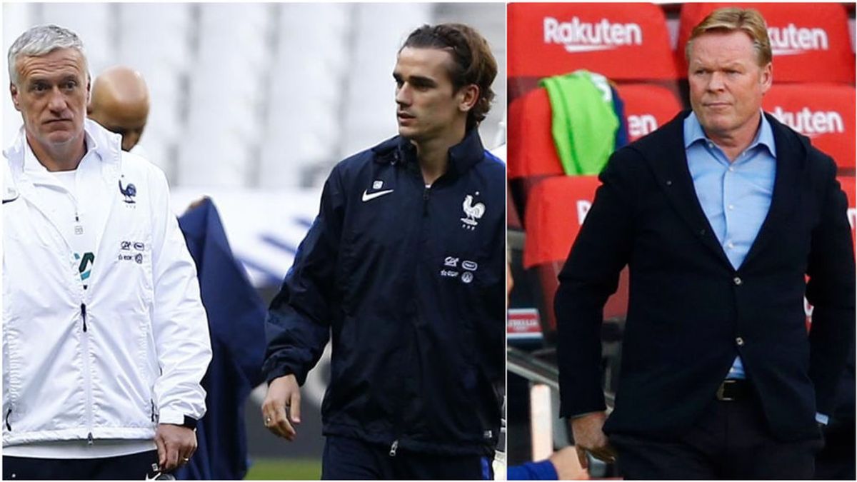 Deschamps vuelve a dejar un 'recadito' a Koeman por las suplencias de Griezmann: "Es cuestión de uso y confianza" Deschamps vuelve a dejar un 'recadito' a Koeman por las suplencias de Griezmann: "Es cuestión de uso y confianza"