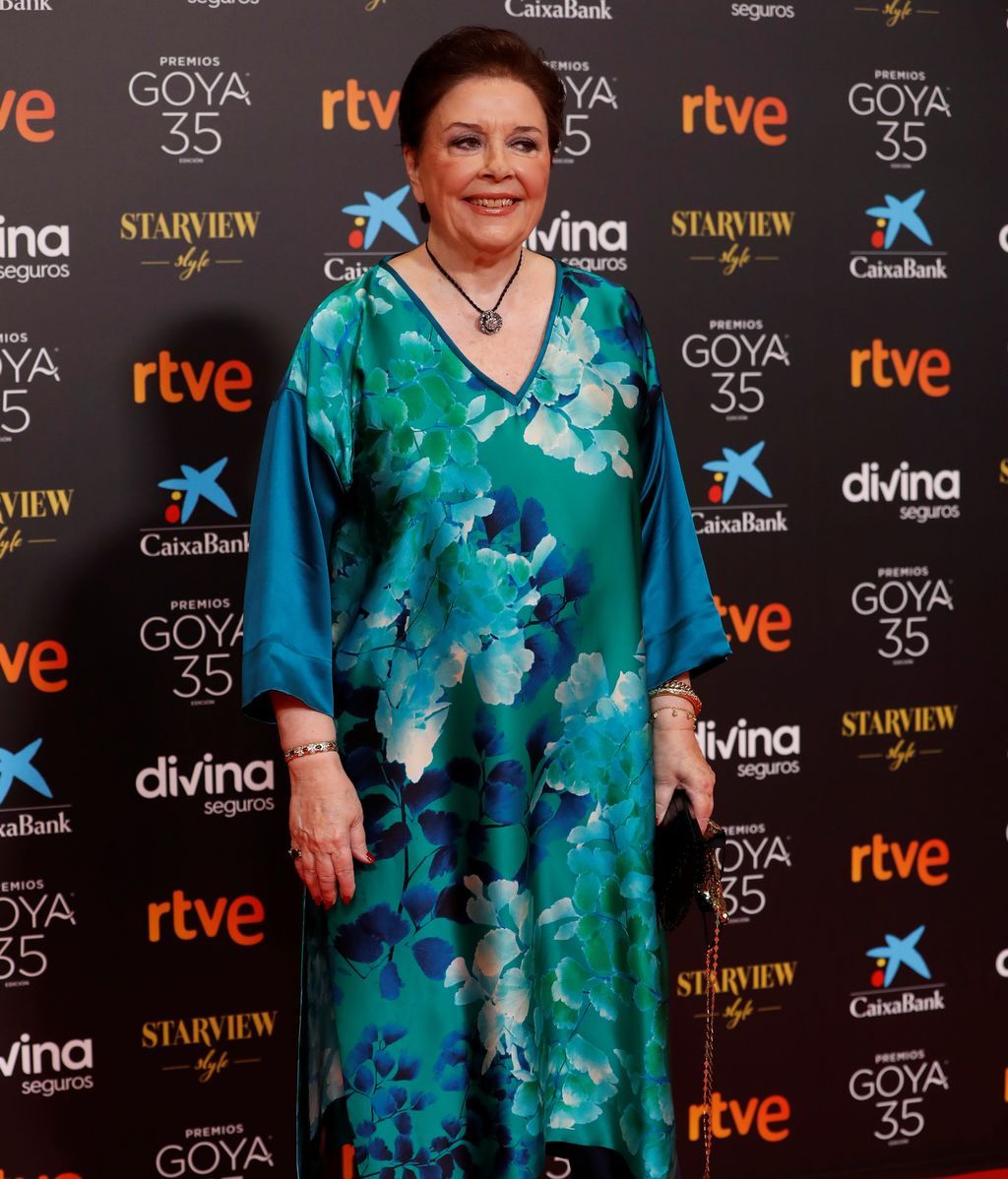 Mónica Randall en la alfombra roja de los Premios Goya 2021