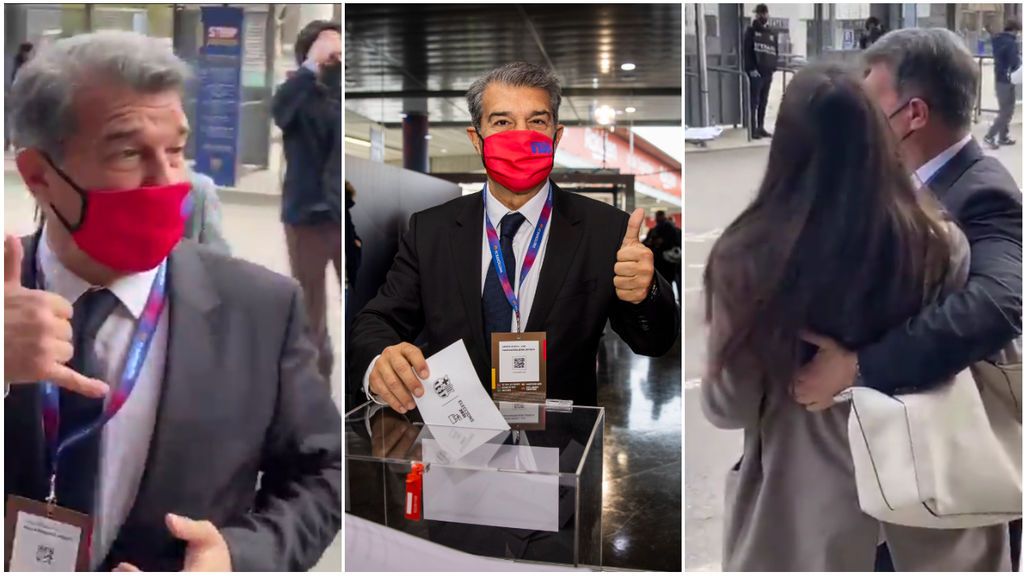 El equipo de Laporta aclara la polémica con la chica que le pidió la foto: "Me indignan que se saquen de contexto imágenes"