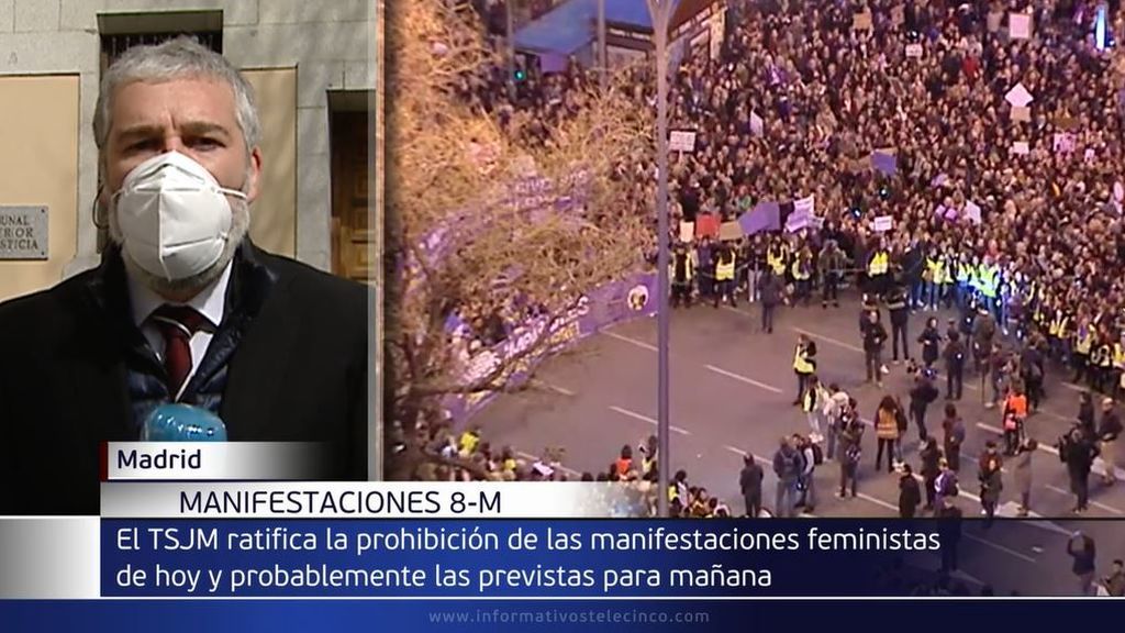 El Tribunal Superior de Justicia de Madrid mantiene la prohibición de las concentraciones previstas para el 8M