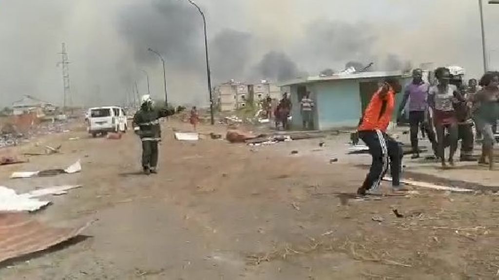 Al menos cinco grandes explosiones sacuden Bata, centro económico de Guinea Ecuatorial