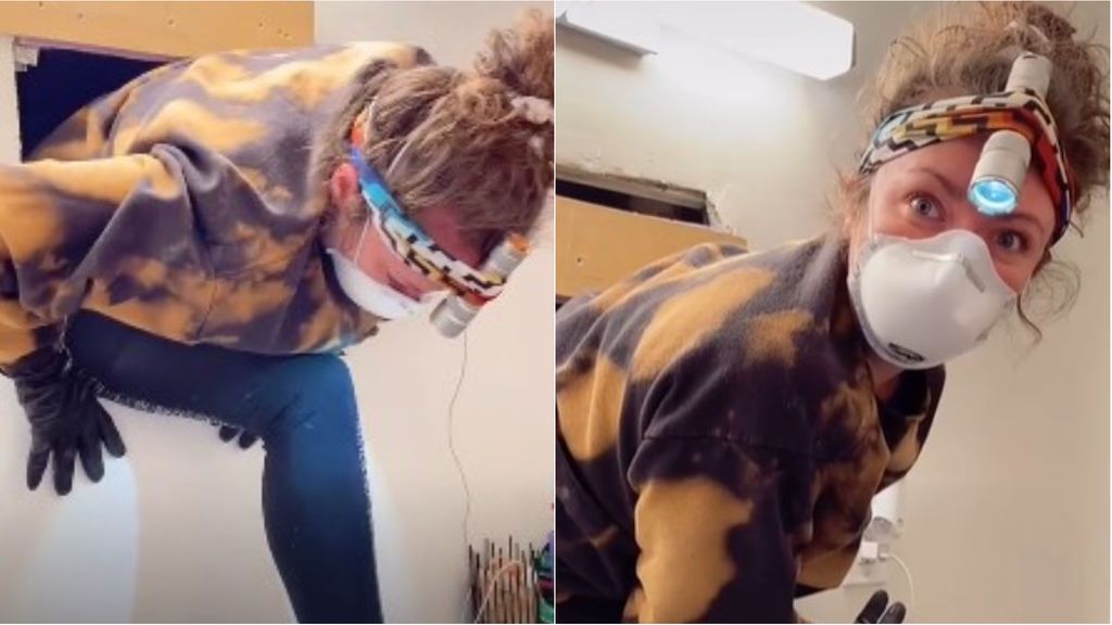 Una chica descubre tras el espejo de su baño un agujero que da al piso de al lado: "Mi casero va a recibir una llamada"