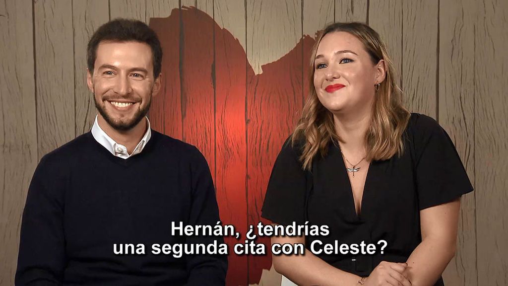 Celeste y Hernán en el programa 'First Dates'