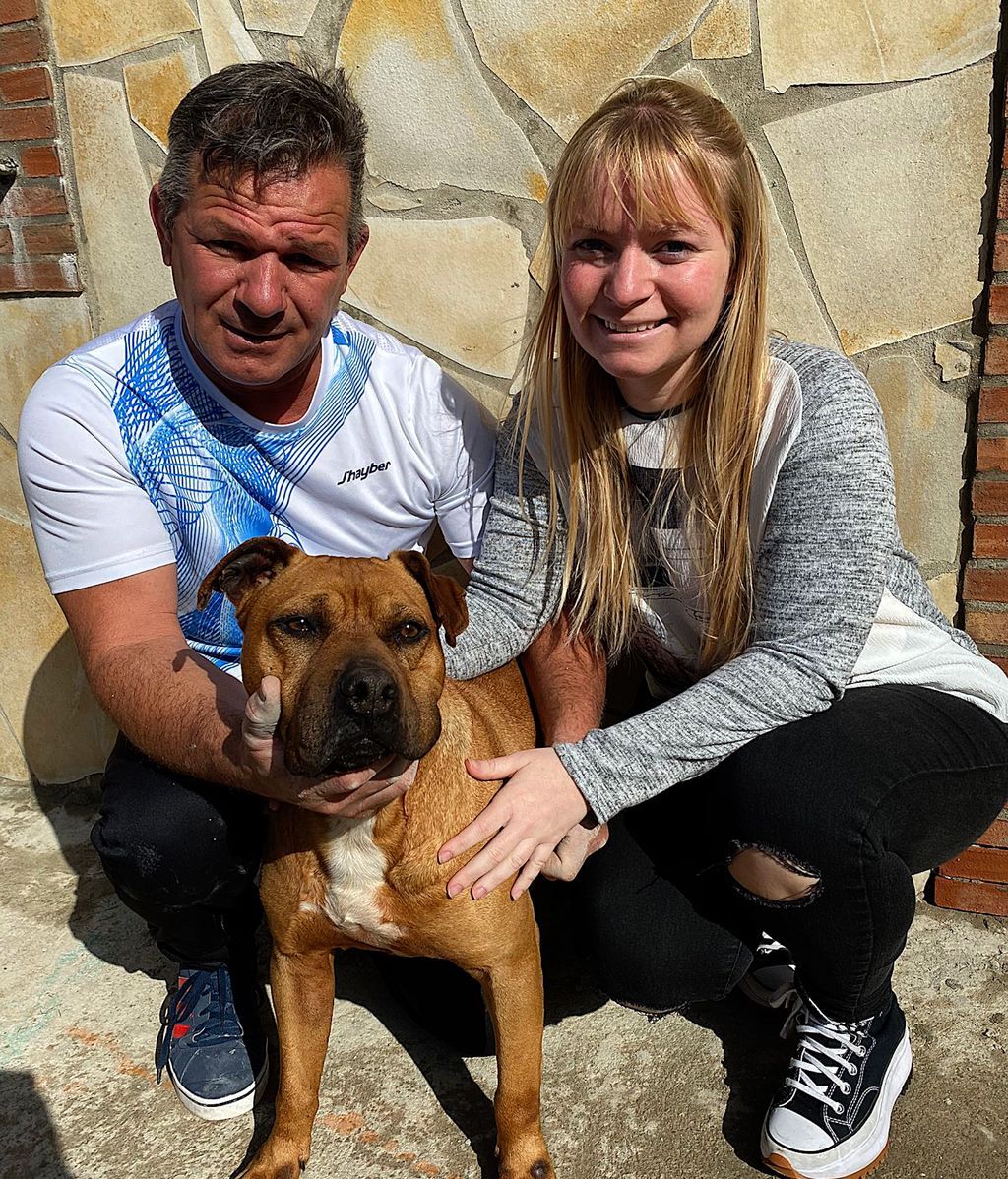 Nerea junto a su padre y Draco