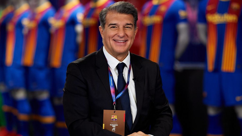 Joan Laporta, tras ser vencedor de las elecciones en el Barcelona.