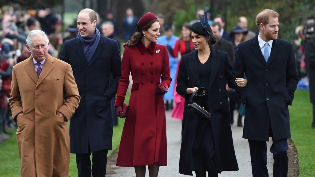 El príncipe de Gales, los duques de Cambridge y los duques de Sussex