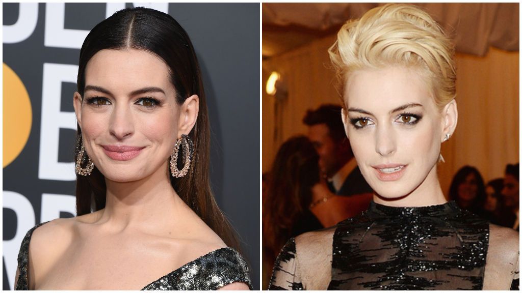 Anne Hathaway cambió de color de pelo y de corte hace unos años.
