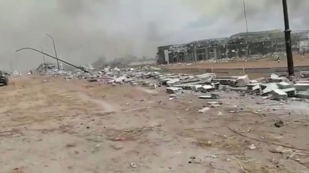 Un dron muestra la devastación en Guinea Ecuatorial tras la explosión con más de 100 muertos