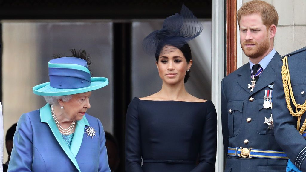 Los duques de Sussex y la reina