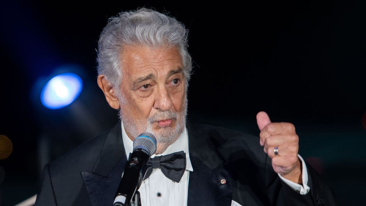 El tenor español Plácido Domingo