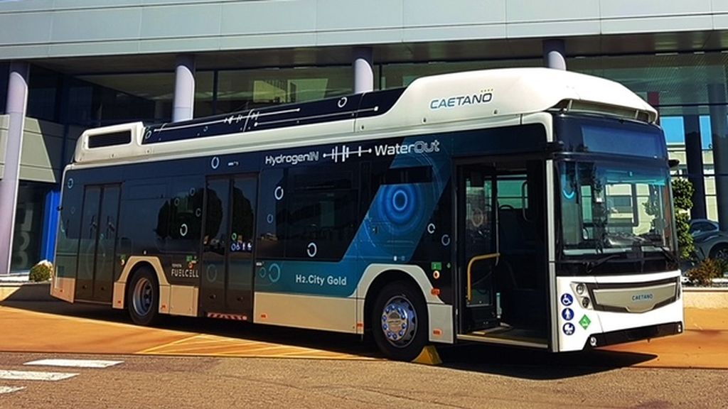 Autobús de hidrógeno como el que circulará por la ciudad de Madrid
