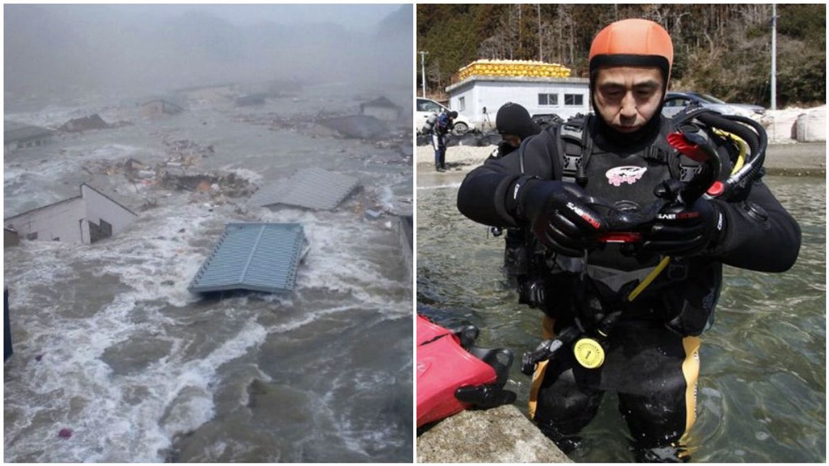 Aprende a bucear a los 64 años para buscar a su esposa desaparecida en un tsunami hace diez años Aprende a bucear a los 64 años para buscar a su esposa desaparecida en un tsunami hace diez años