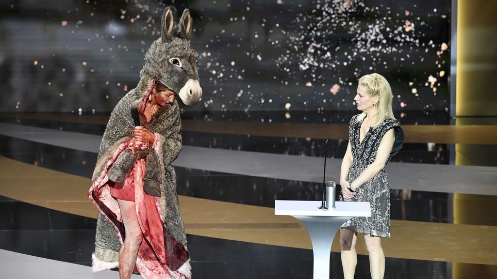 Corinne Masiero en la entrega de los Premios César