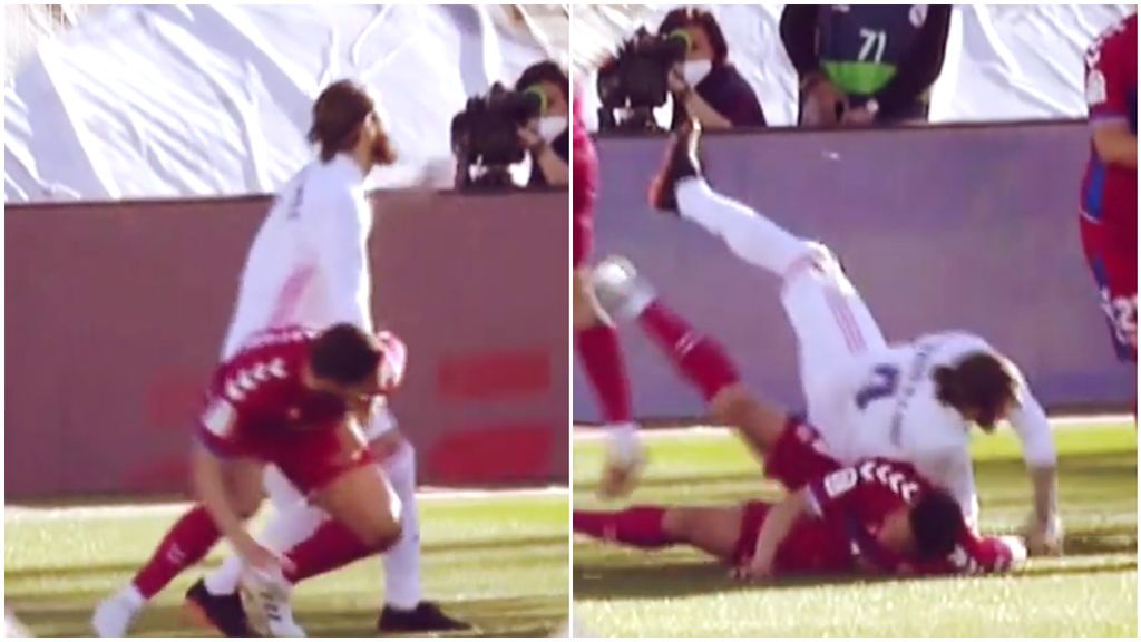 Los audios de Sergio Ramos en la jugada polémica del penalti: "No me parte el brazo de milagro"