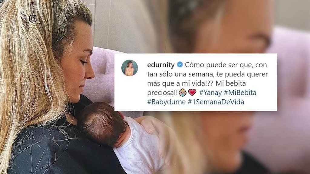 Edurne comparte una fotografía con Yanay