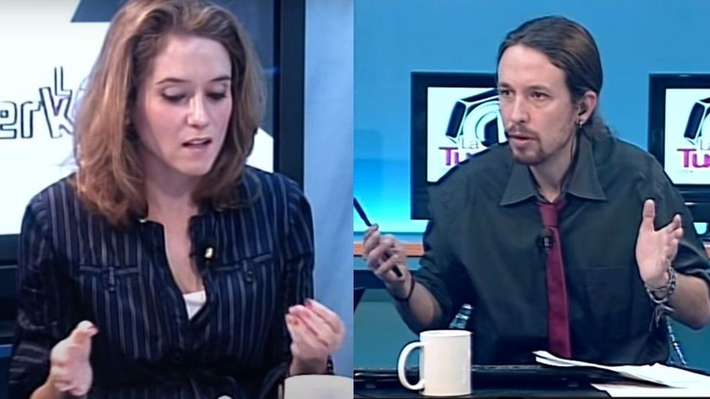 Ayuso e Iglesias, en 2012 en 'La Tuerka'