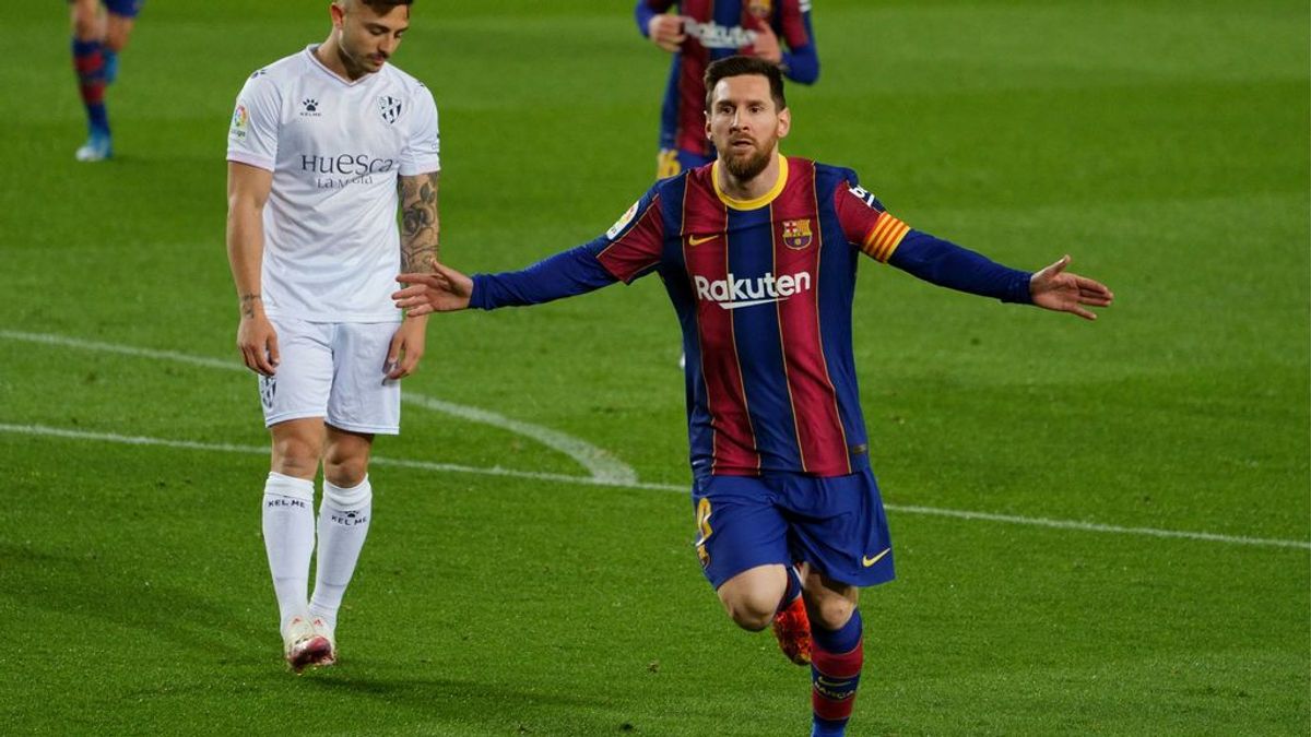Messi se da su propio homenaje ante el Huesca (4-1)