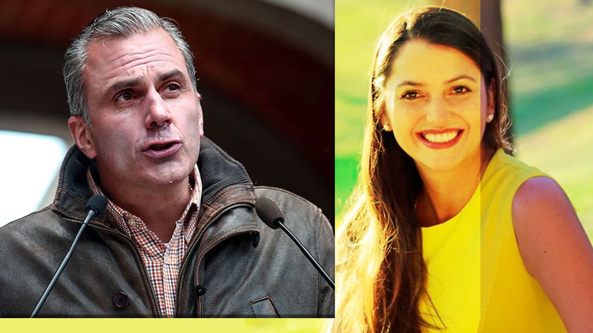Javier Ortega Smith y su futura esposa, Paulina Sánchez del Río Nájera Javier Ortega Smith y su futura esposa, Paulina Sánchez del Río Nájera