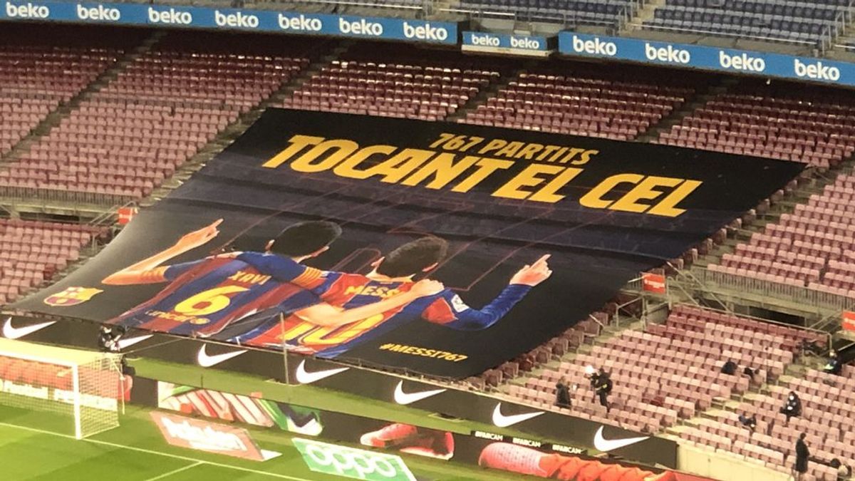 El homenaje del Barça a Messi por sus 767 partidos con el club