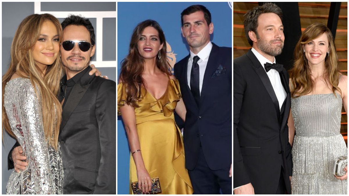 Jennifer López, Marc Anthony, Sara Carbonero e Iker Casillas y otras parejas de celebrities que lograron ser amigos tras su divorcio.