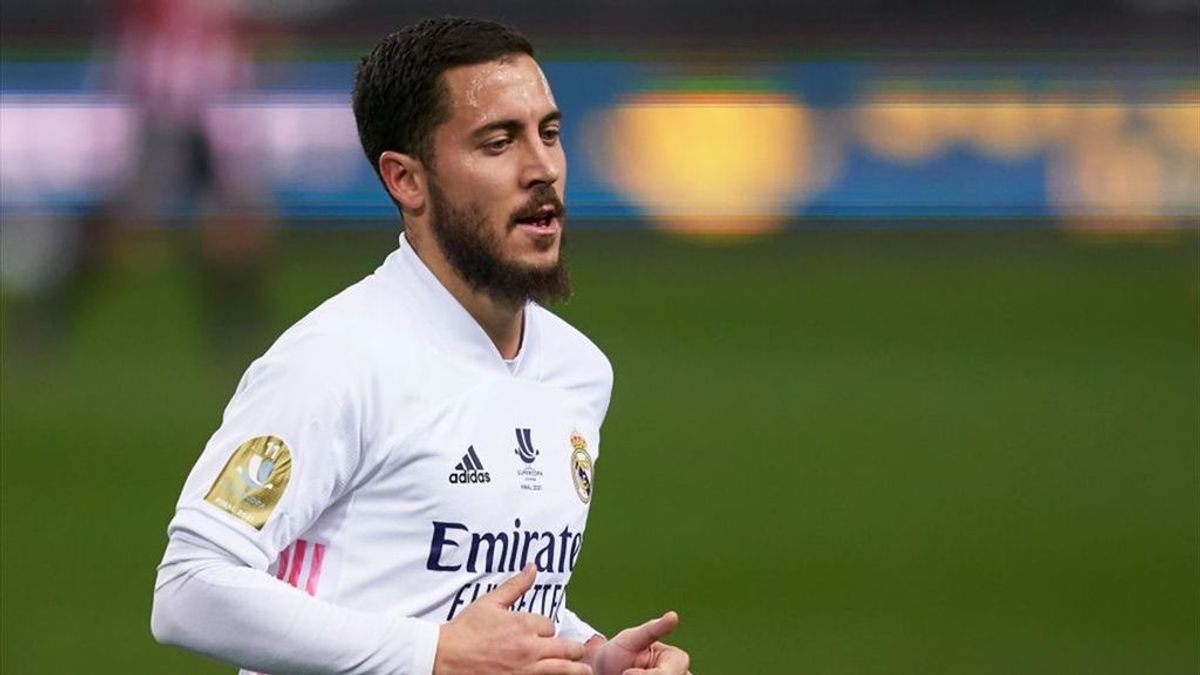 Hazard, otra vez baja: no se entrena con el Real Madrid en la previa del partido ante el Atalanta en al Champions Hazard, otra vez baja: no se entrena con el Real Madrid en la previa del partido ante el Atalanta en al Champions