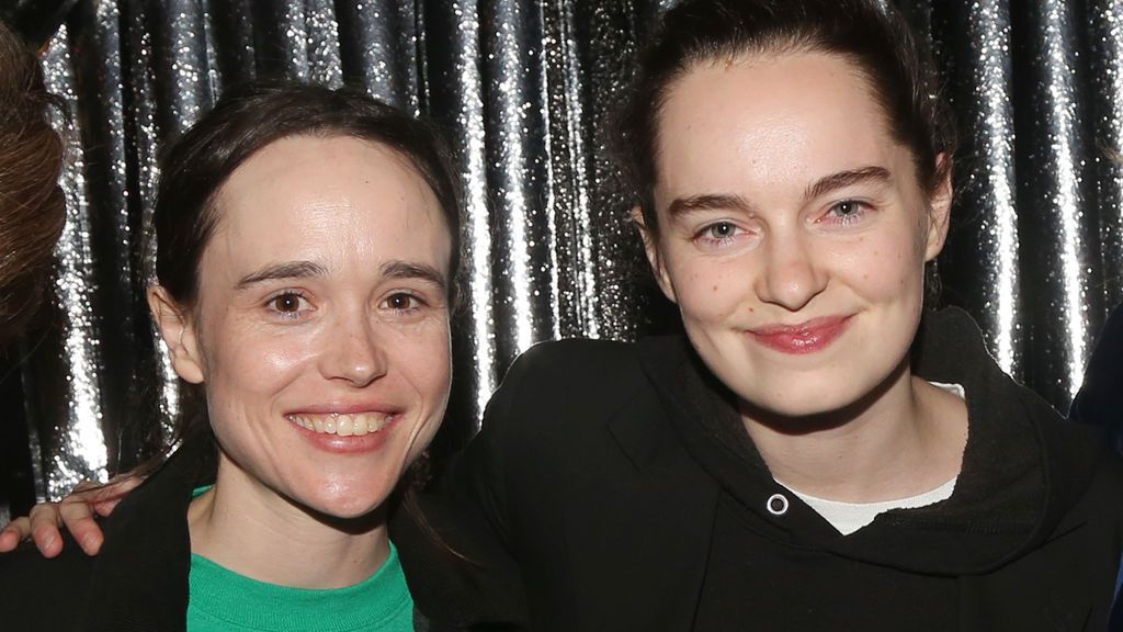 Elliot Page, con su ex mujer Emma Portner