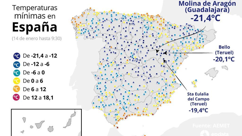 EuropaPress_3516673_mapa_temperaturas_minimas_estaciones_aemet_alcanzadas_14_enero