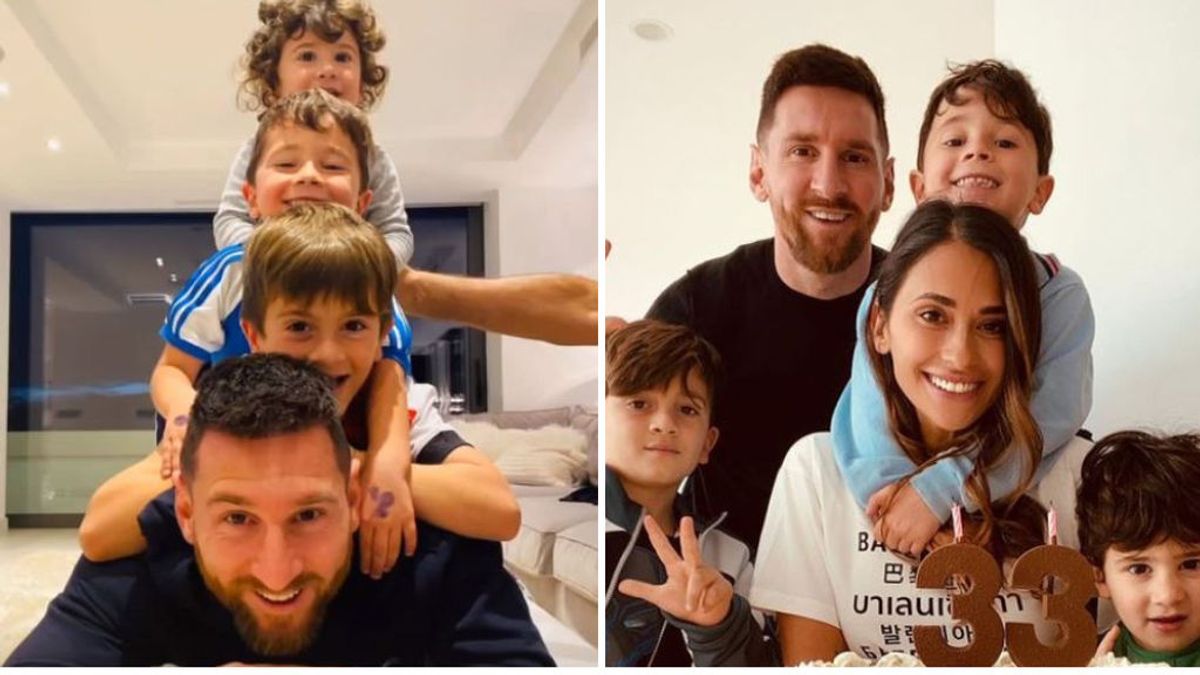 La felicitación de los hijos de Messi por el Día del Padre: "Te amamos, papi"