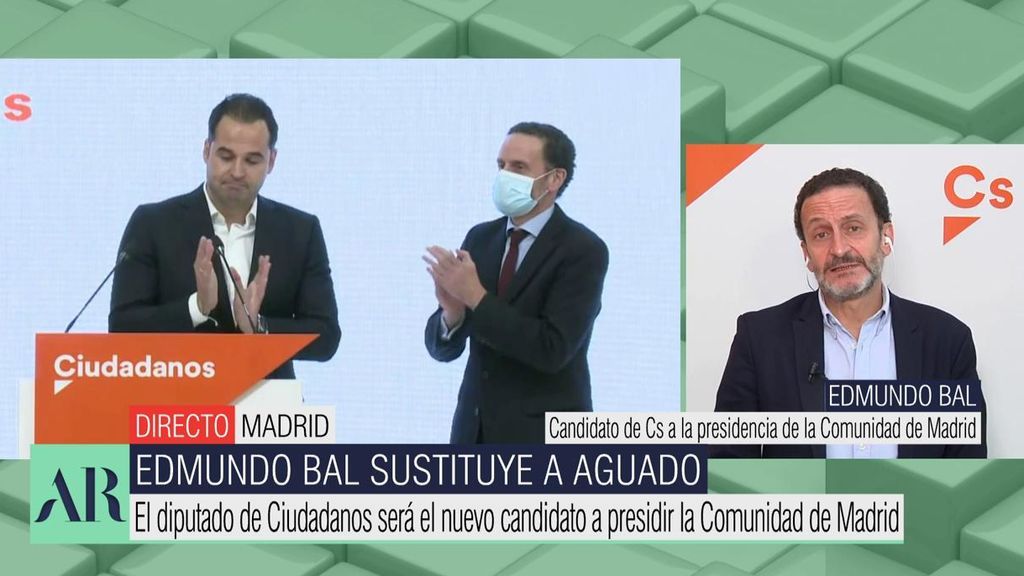 Edmundo Bal habla de su nuevo papel en la presidencia a la Comunidad de Madrid