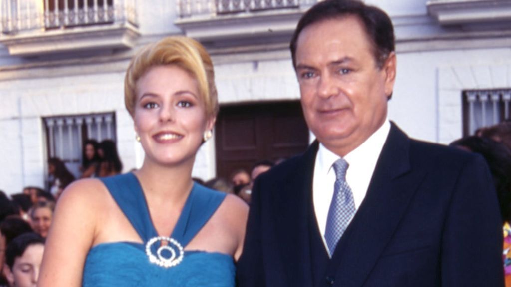 Rocío Carrasco con su padre, Pedro Carrasco