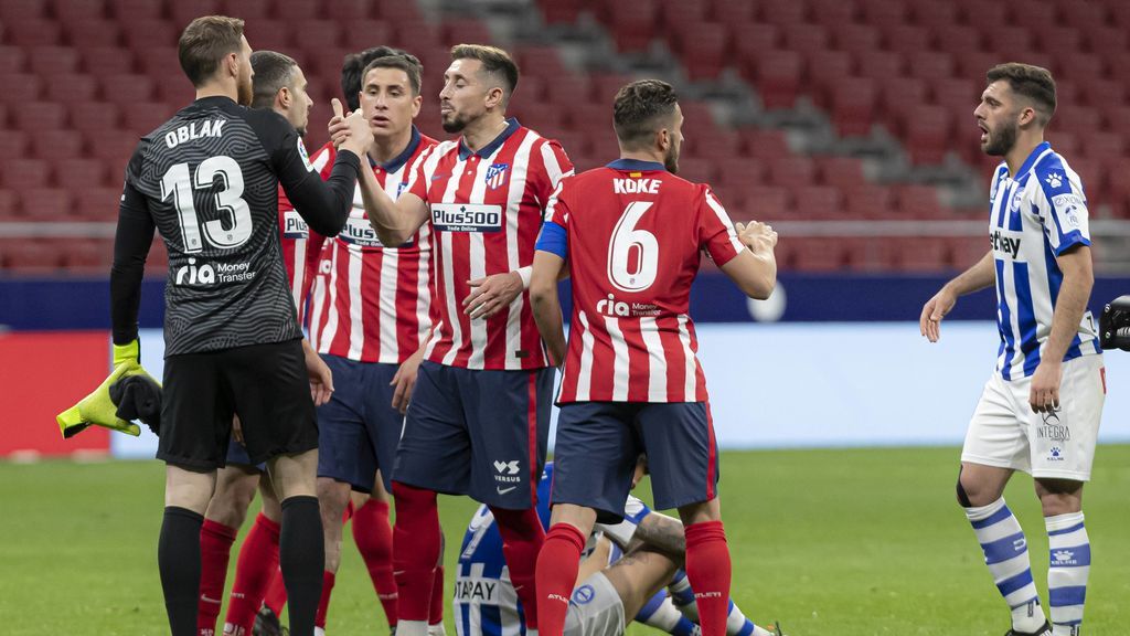 El Atlético sumó tres puntos gracias a Luis Suárez y Oblak.