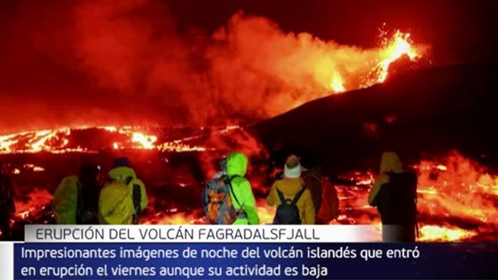 Las impresionantes imágenes que deja la erupción del volcán Fagradalsfjall, en Islandia