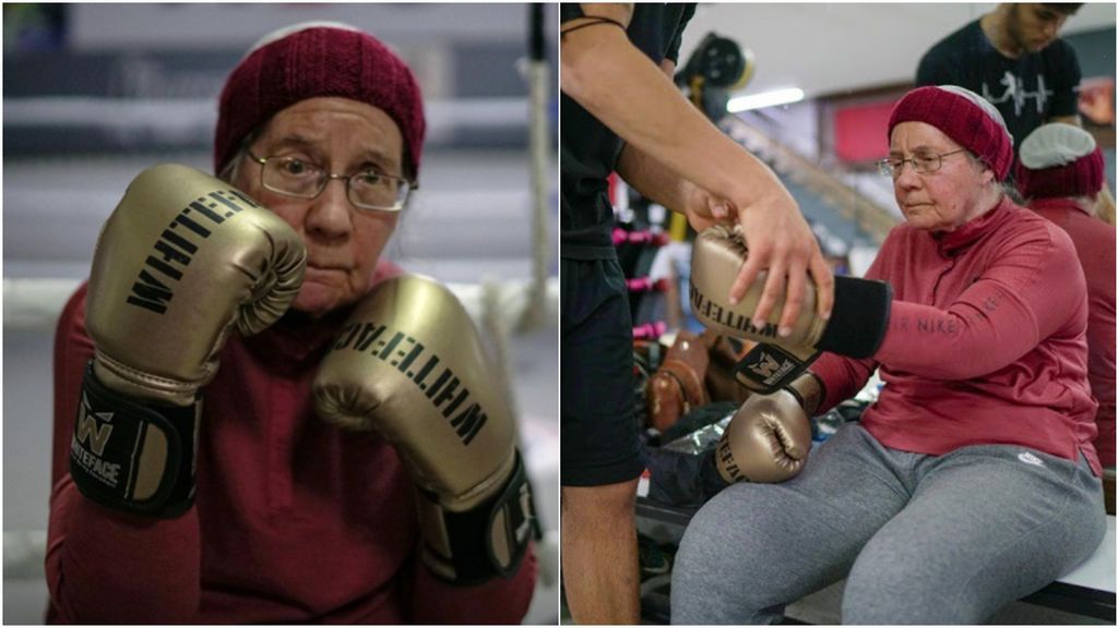 Nancy, la mujer con 75 años que boxea para luchar contra el Parkinson